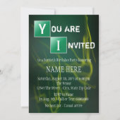 Breaking 40 Geburtstagsparty Einladung (Rückseite)