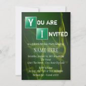 Breaking 50. Geburtstagsparty Einladung (Rückseite)