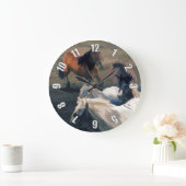 Breaking Away - Wilde Pferde Große Wanduhr (Zuhause)