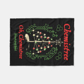 Breaking Bad Oh Chemistree Funny Christmas Science Fleecedecke (Vorderseite (Horizontal))
