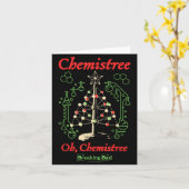 Breaking Bad Oh Chemistree Funny Christmas Science Karte (Gelbe Blume)