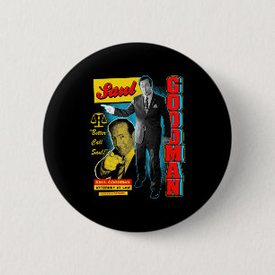Breaking Bad Saul Goodman Farbige Werbe-Collage TV Button