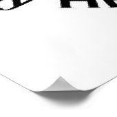 Breaking Barriers Girls Volleyball Poster (Ecke)