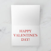 Breaking Barriers Weightlifter Valentines Card Feiertagskarte (Innenseite)