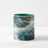 Breaking Beach Waves Thema Malerei Tasse (Zentrum)