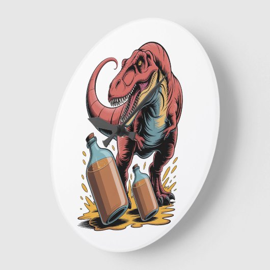 Breaking Big Bottles Große Wanduhr (Winkel)