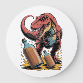 Breaking Big Bottles Große Wanduhr