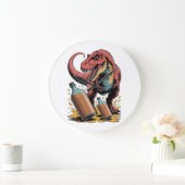 Breaking Big Bottles Große Wanduhr (Zuhause)