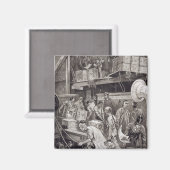 Breaking Bulk an Bord eines Teeschiffs im Londoner Magnet (Vorderseite/Rückseite)