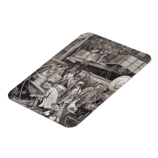 Breaking Bulk an Bord eines Teeschiffs im Londoner Magnet (Linke Seite)