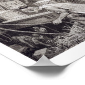 Breaking Bulk an Bord eines Teeschiffs im Londoner Poster (Ecke)