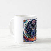 Breaking Chains | Indigene Kunst | Peyote & Aztec Kaffeetasse (Vorderseite Links)