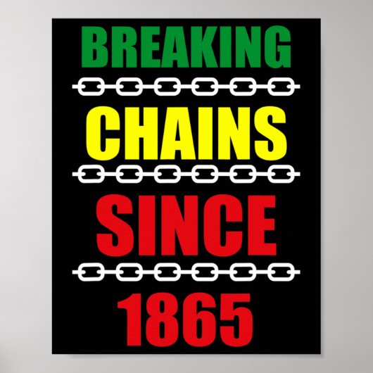 Breaking Chains Seit 1865 Schwarzer Power im 19. J Poster (Vorne)