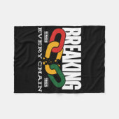 Breaking Every Chain Seit 1865 Juneteenth _2  Fleecedecke (Vorderseite (Horizontal))