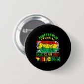 Breaking Every Chain Since 1865 Mädchen Juneteenth Button (Vorne & Hinten)