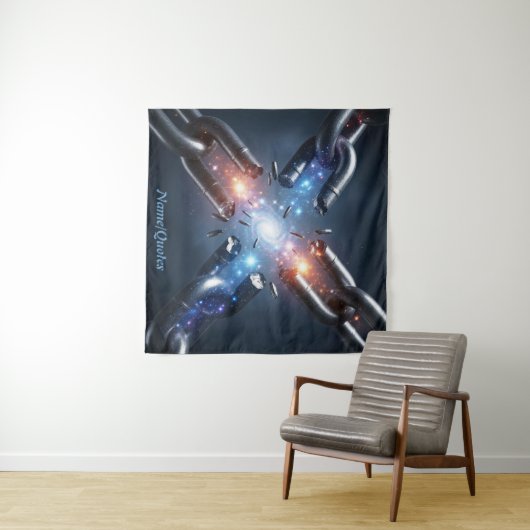 Breaking Free – Explosive Power Chain Wandteppich (Beispiel (Horizontal))