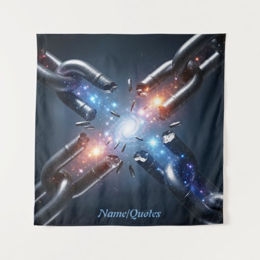 Breaking Free – Explosive Power Chain Wandteppich (Vorderseite)