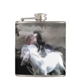 Breaking Free - Wilde Pferde Flachmann (Vorderseite)