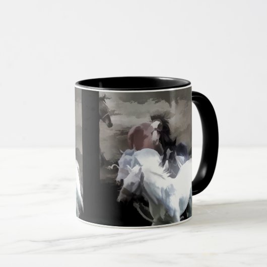 Breaking Free - Wilde Pferde Tasse (VorderseiteRechts)