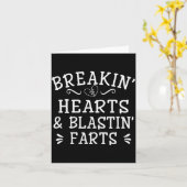 Breaking Hearts And Blasting Farts Kids Funny  Karte (Gelbe Blume)