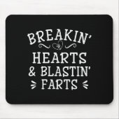 Breaking Hearts And Blasting Farts Kids Funny Mousepad (Vorne)