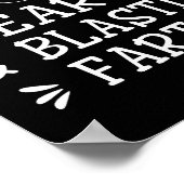 Breaking Hearts And Blasting Farts Kids Funny Poster (Ecke)