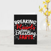 Breaking Hearts And Blasting Farts Valentine Funny Karte (Gelbe Blume)