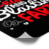 Breaking Hearts And Blasting Farts Valentine Funny Poster (Ecke)