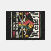 Breaking Jede Kette seit 1865 Frauen Männer Junete Fleecedecke (Vorderseite (Horizontal))