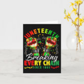 Breaking Jede Kette seit 1865 Frauen Männer Junete Karte (Gelbe Blume)