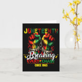 Breaking Jede Kette seit 1865 Frauen Männer Junete Karte (Gelbe Blume)