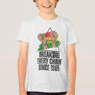 Breaking Jede Kette seit 1865 Frauen Männer Junete Tri-Blend Shirt