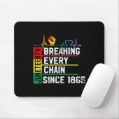 Breaking Jede Kette seit 1865 Junzeenth Black Hi Mousepad (Mit Mouse)