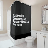 Breaking Moves (Breakdance) Duschvorhang (Beispiel)