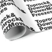 Breaking Moves (Breakdance) Geschenkpapier (Rolleneckpunkt)