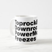 Breaking Moves (Breakdance) Kaffeetasse (Vorderseite Links)