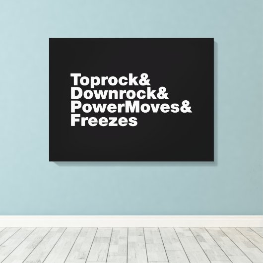 Breaking Moves (Breakdance) Leinwanddruck (Insitu (Holzboden))