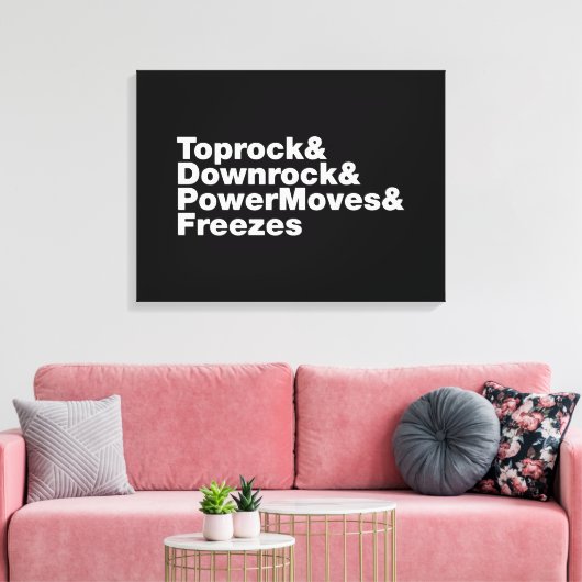 Breaking Moves (Breakdance) Leinwanddruck (Insitu (Wohnzimmer))