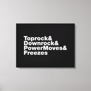 Breaking Moves (Breakdance) Leinwanddruck