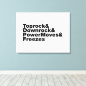 Breaking Moves (Breakdance) Leinwanddruck (Insitu (Holzboden))