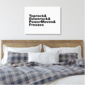 Breaking Moves (Breakdance) Leinwanddruck (Insitu (Schlafzimmer))