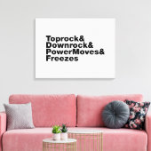 Breaking Moves (Breakdance) Leinwanddruck (Insitu (Wohnzimmer))