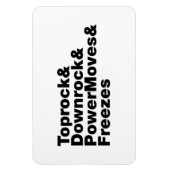 Breaking Moves (Breakdance) Magnet (Vertikal)