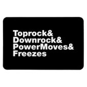 Breaking Moves (Breakdance) Magnet (Horizontal)