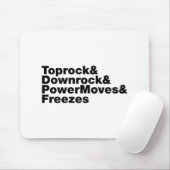 Breaking Moves (Breakdance) Mousepad (Mit Mouse)