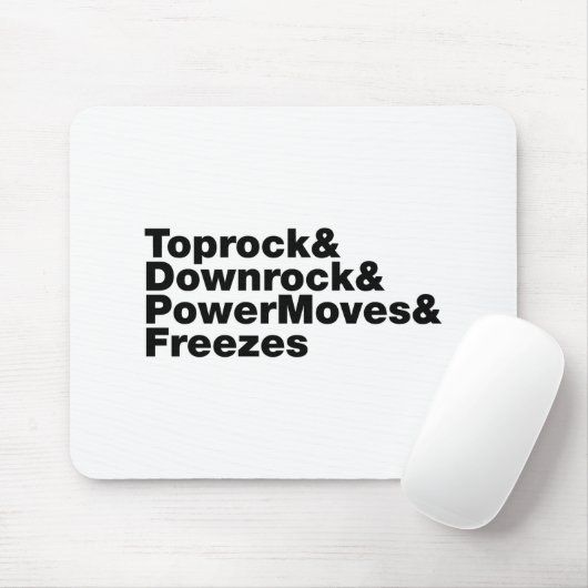 Breaking Moves (Breakdance) Mousepad (Mit Mouse)
