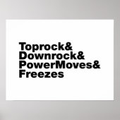 Breaking Moves (Breakdance) Poster (Vorne)