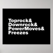 Breaking Moves (Breakdance) Poster (Vorne)