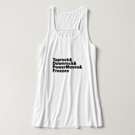 Breaking Moves (Breakdance) Tank Top (Design Vorderseite)