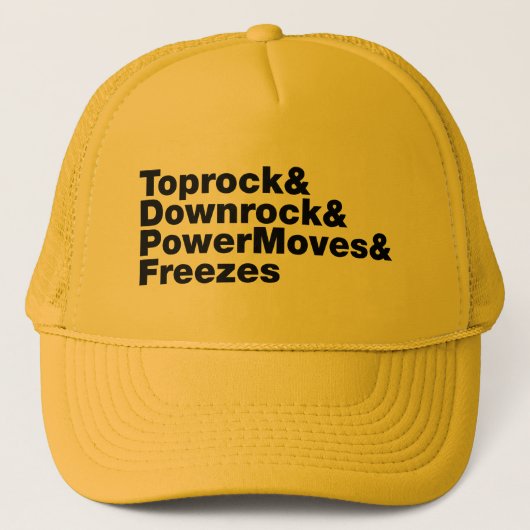 Breaking Moves (Breakdance) Truckerkappe (Vorderseite)